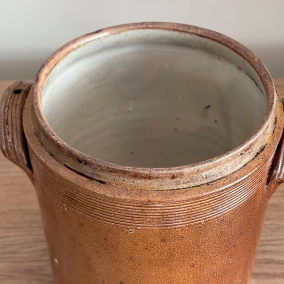 Antique French Brown Stoneware Pot - Picture 4 of 6